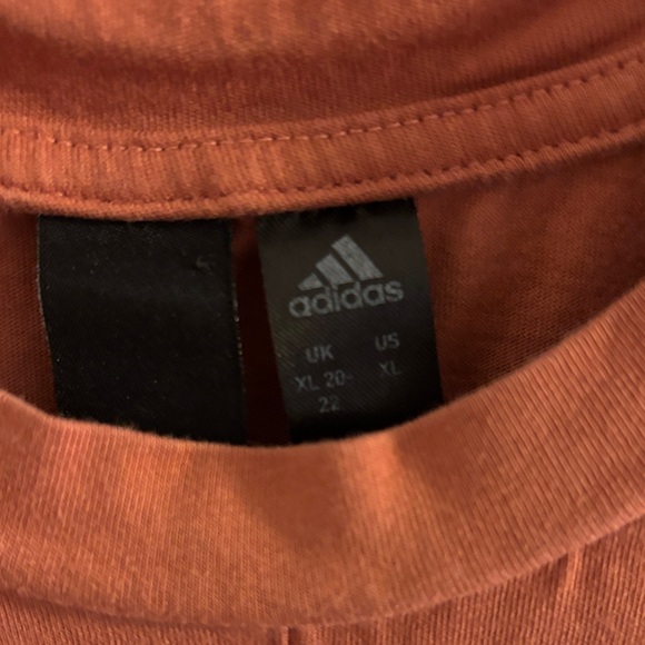 Adidas Women's Burnt Orange Muscle Tee - Picture 2 of 4